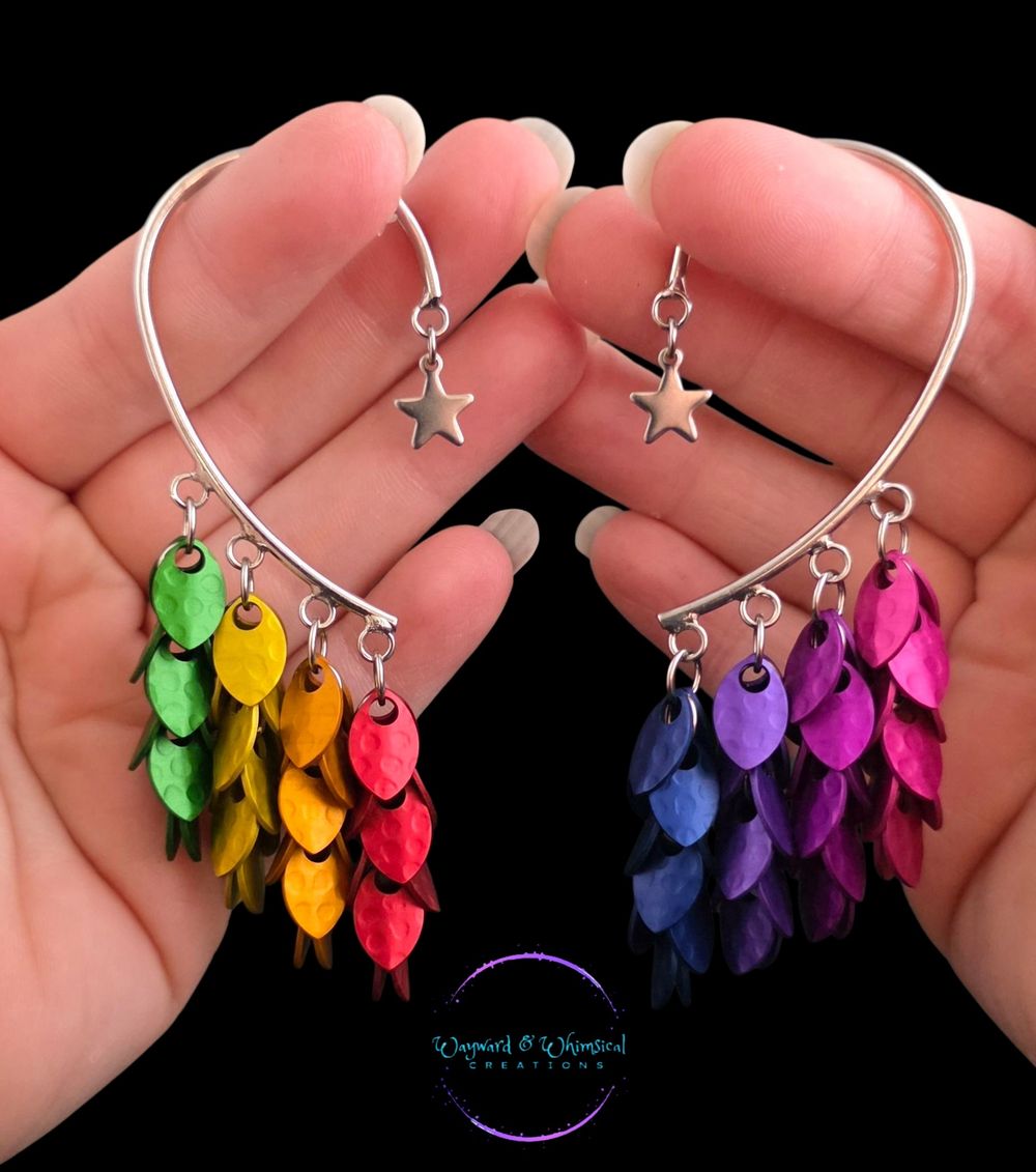 Rainbow Ear Cuffs